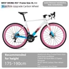 Rueda de carbono rosa-XL