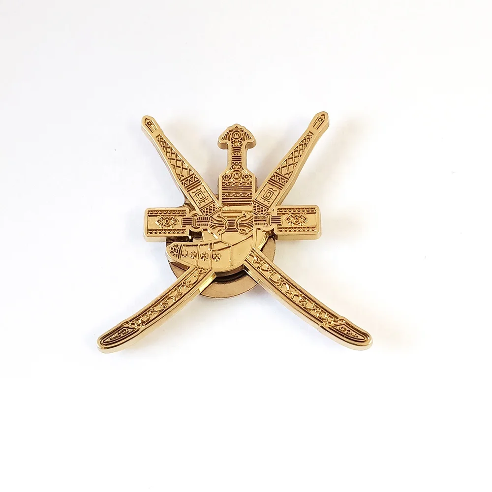 Oman National Gift Plated Gold Oman National Emblem Badge Pin Buy