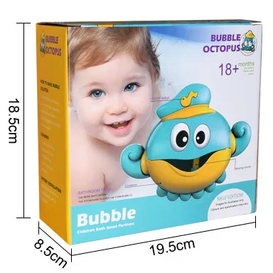 Высокое качество красочные детские пластиковые Осьминог банные халаты в виде животных для маленьких мыльный пузырь игрушка для ванны