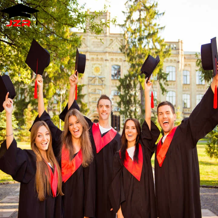 Professional Production of Bachelor's Graduation Gown Colorful High Quality Academic Dress School Uniforms Professional Production of Bachelor's Graduation Gown Colorful High Quality Academic Dress School Uniforms