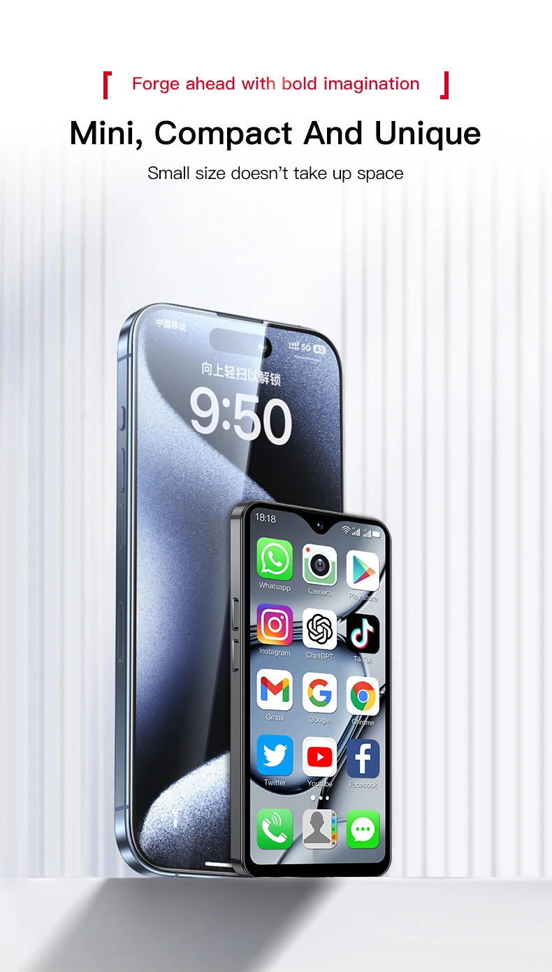 SOYES XS18 Pro Max Mini Akıllı Telefon 4.3