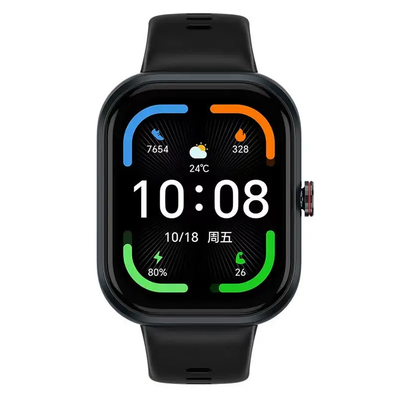 HONOR Choice Haylou Smart Watch AMOLED Display Bt Calling Heart Rate  Monitor Sport Watch 12 Days Battery Life