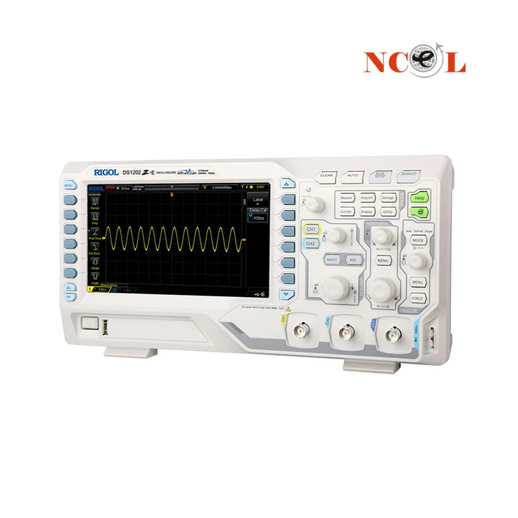 DSO8202E,200MHz Bandwidth 5.6 Inch TFT LCD Hantek Oscilloscope