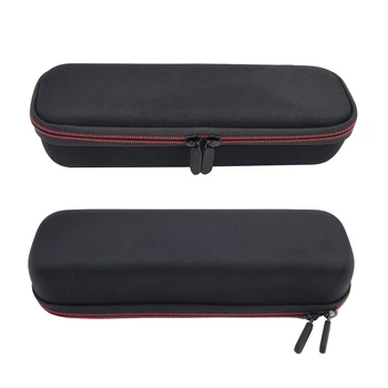 Étui Rigide EVA Pour Microphone - Boîte Protection Voyage 30x15cm Rouge - Sac Microphone Portable