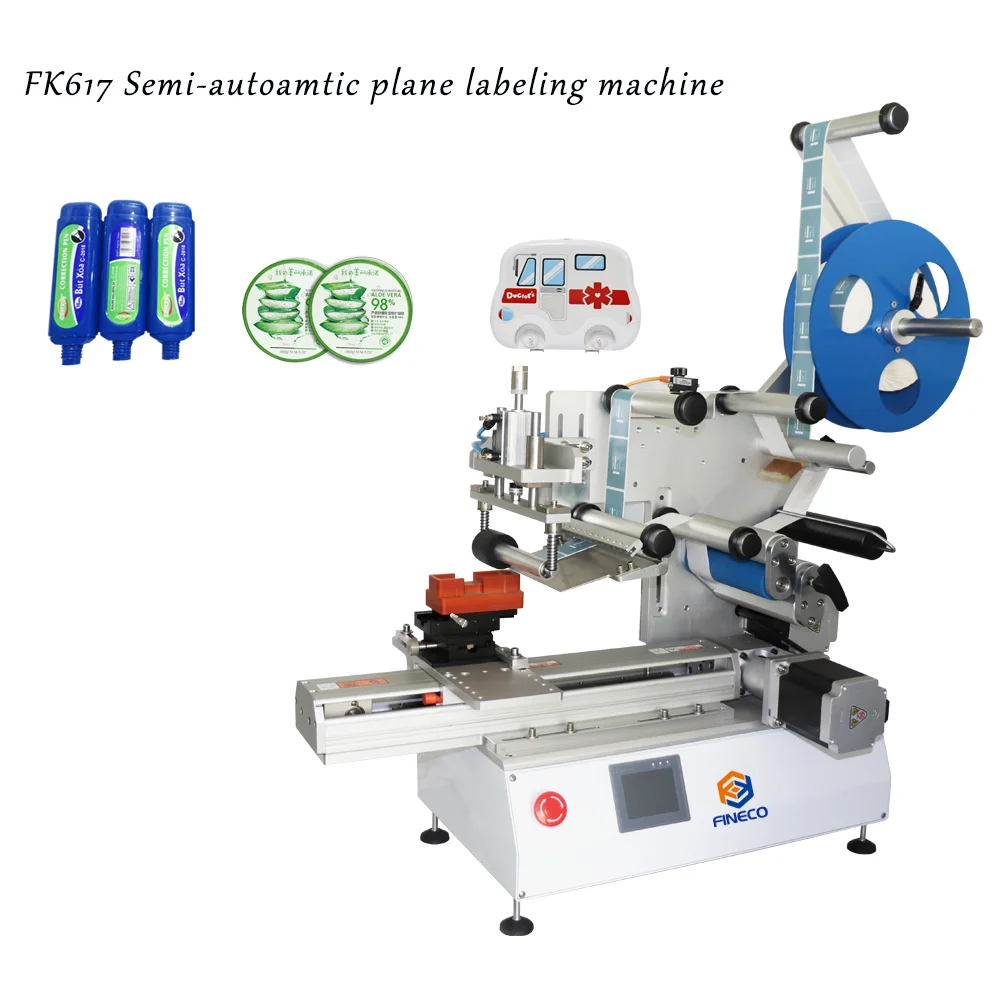 Fk617высокое качество мини полуавтоматическая ручная верхняя плоская поверхность плоская квадратная наклейка на бутылки маркировочная машина Дой Пак