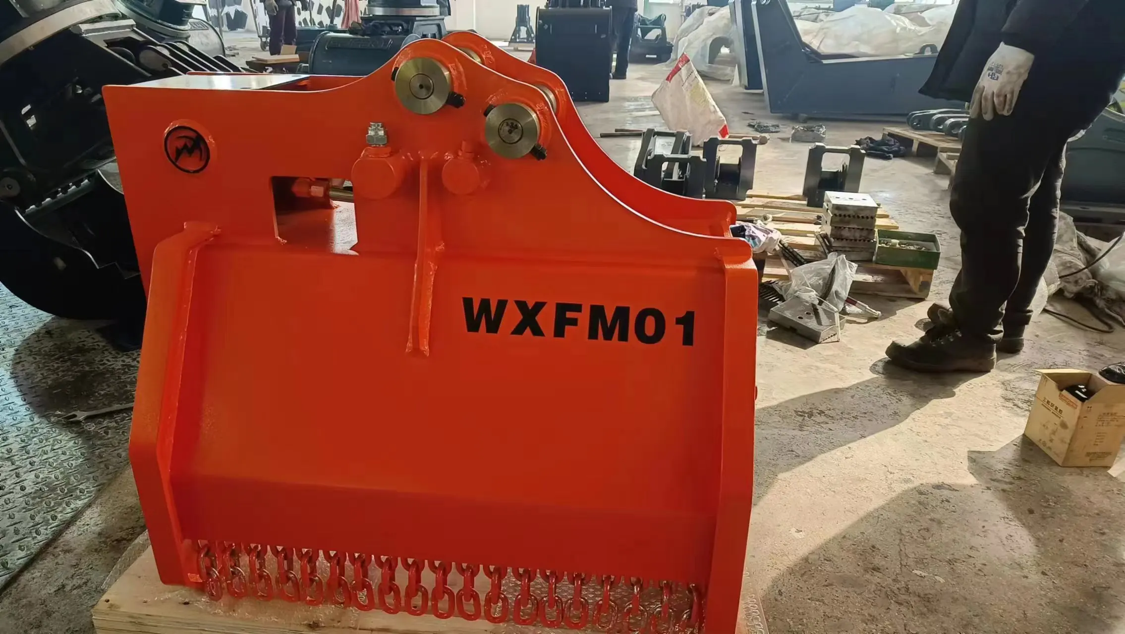 Weixiang High Quality Flail Mower For Mini Excavator 5 Ton Excavator