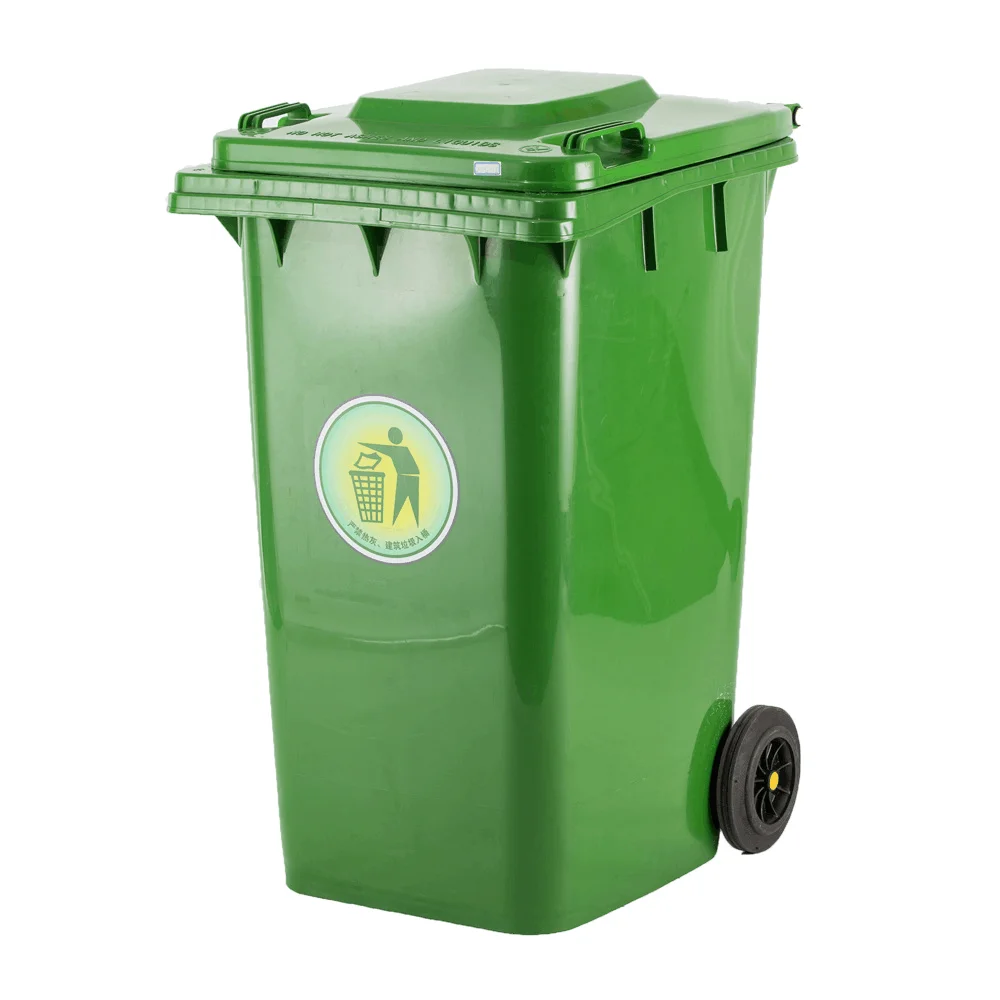 240 Liter Industrial Recycle Waste Medical Mobile Cheap Pedal Large Size Outdoor HDPE Eco-Friendly Public Plastic Garbage Bin