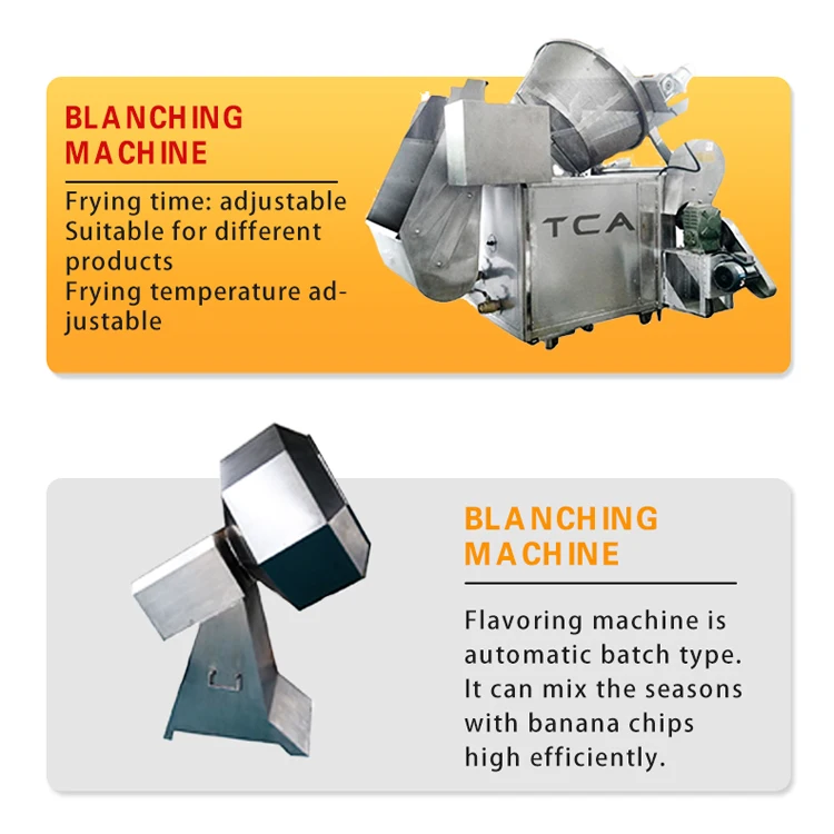 TCA Potato Chips Processing Line and Packaging Potato Chips Machine Plant Production Line