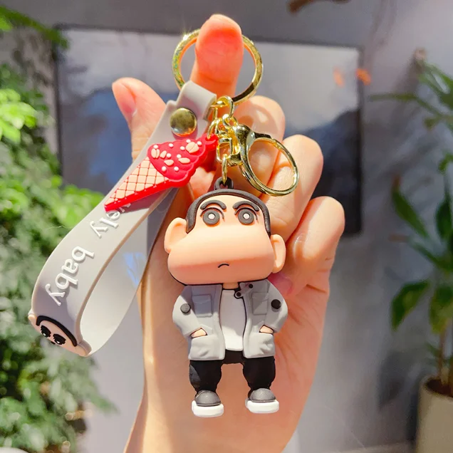 Cartoon Cute Crayon Shin-chan Anime Keychain Toy Pendant Small Gift Car ...