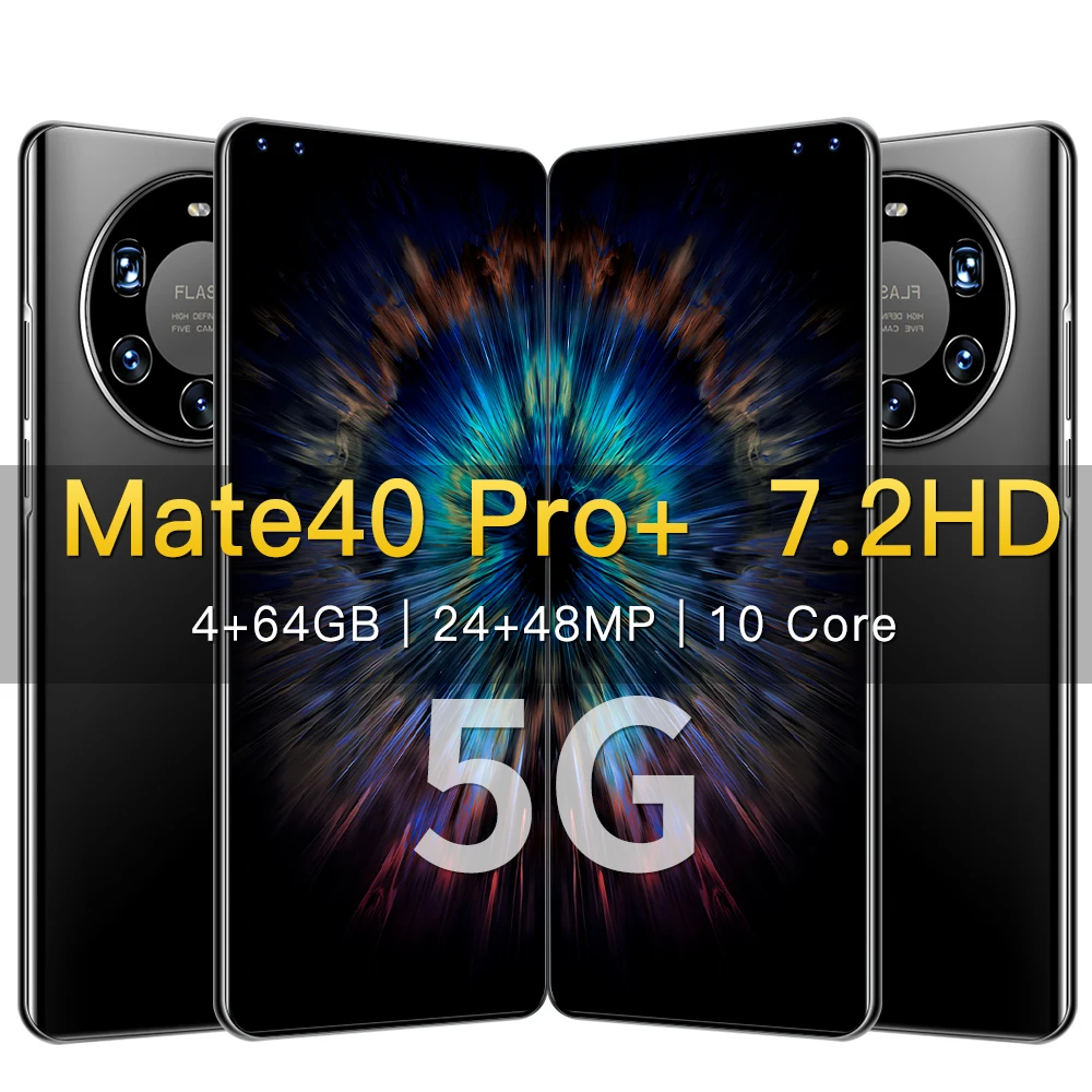 Mate40Pro + 5G 7,3-дюймовым HD монитором под управлением 6000 мА/ч, ультра-большая емкость аккумулятора мобильного телефона высокопроизводительный смартфон