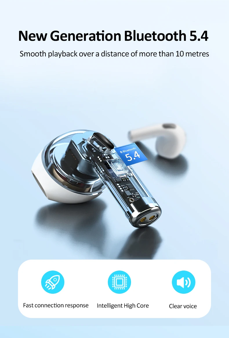 A9 Pro Earbuds Wireless Earphones ANC ENC TWS Earbuds with LCD Smart Touch Screen Waterproof T12 In-Ear Headphones for Gaming