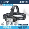 Linterna frontal con sensor negro TD-0295A [batería incorporada de 1200 mAh]