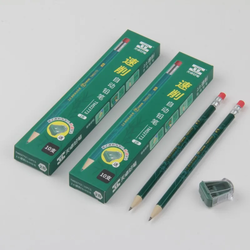 Оптовая продажа дешевые школьные офисные принадлежности Гладкий механический карандаш 2 0 мм HB Стандартный Карандаш