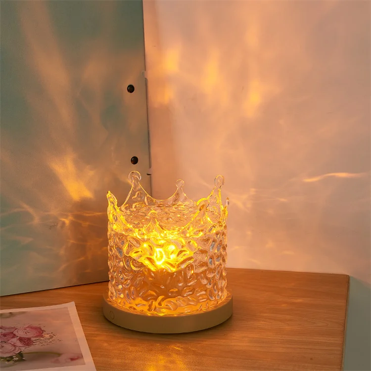 USB Power Water Ripple Pattern Projector Lamp Room Table Romantic Baby Sleeping Atmosphere Decoracion De Navidad