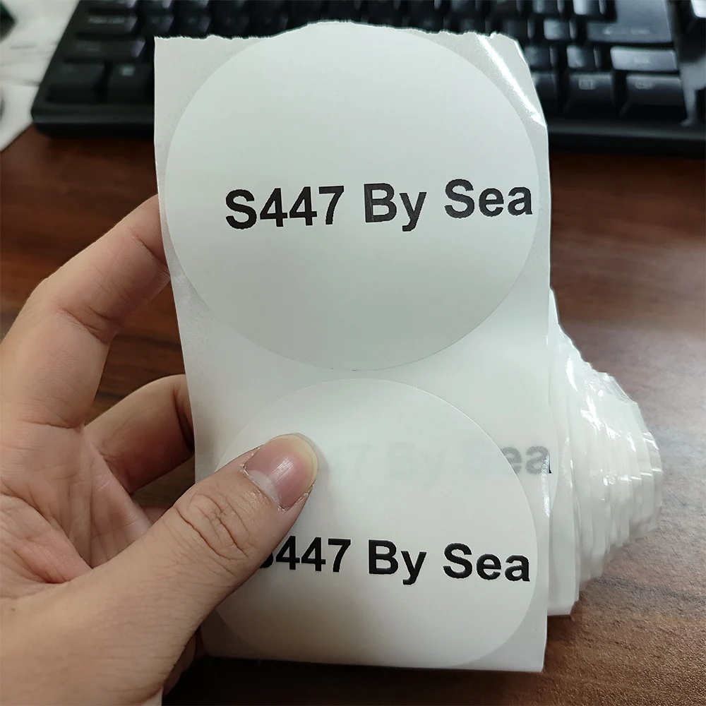 Circle Direct 3" White Blank Thermal Label Round Thermal Sticker Adhesive for Thermal Printer