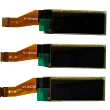 0.91inch OLED LCD Display Module OLED Bare Screen LCD12832 Display I2C Serial Port Black 3.3V