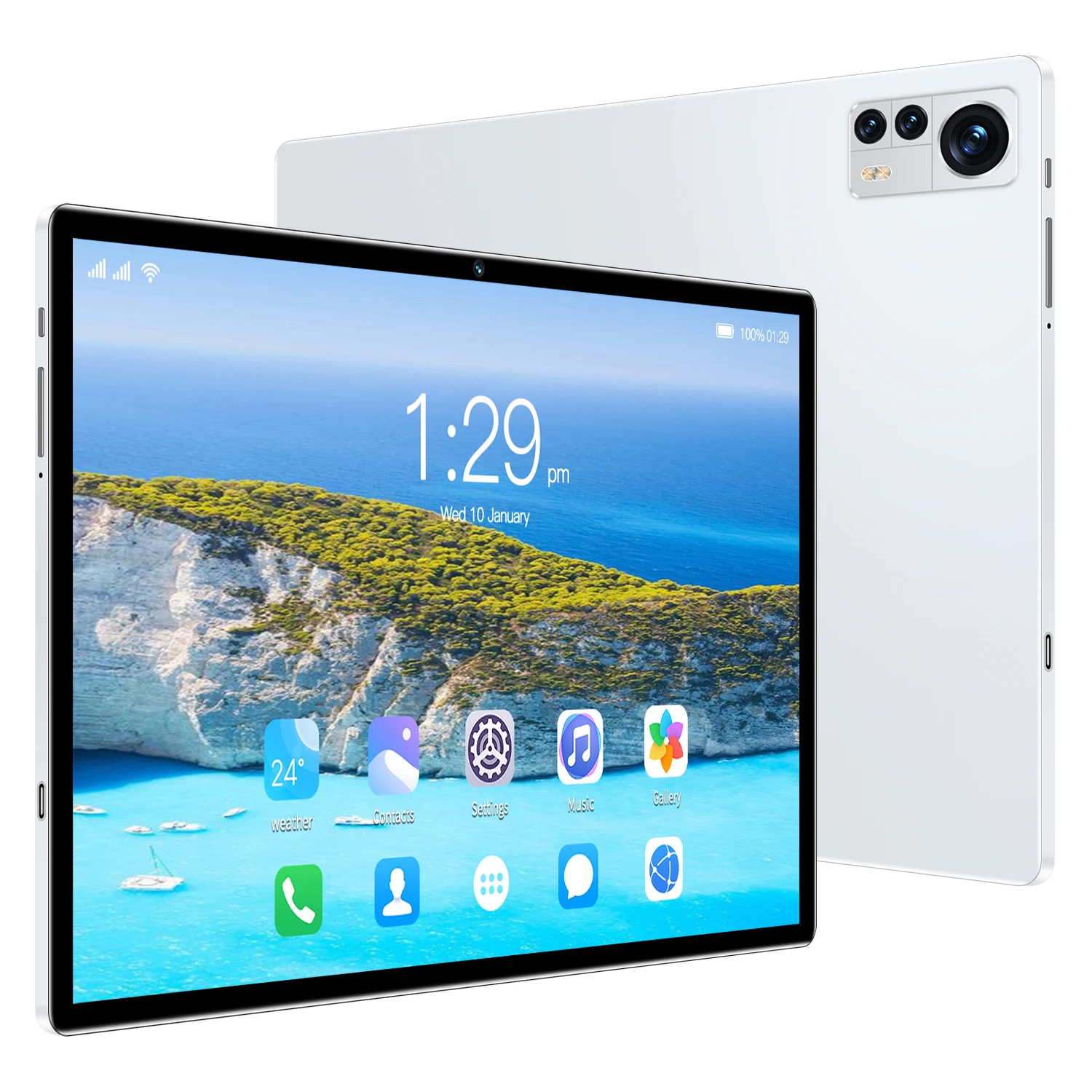 X12 10.1 Inch Android 13 Dual Sim Tablets - 6GB RAM 128GB ROM