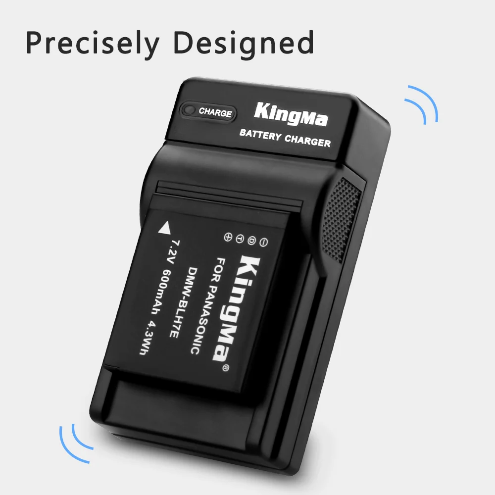Kingma литиевая батарея для камеры замены DMW-BLH7E аккумулятор с Micro Usb зарядное устройство для цифрового фотоаппарата Panasonic GM5 GF7 GF8 GF9 камера