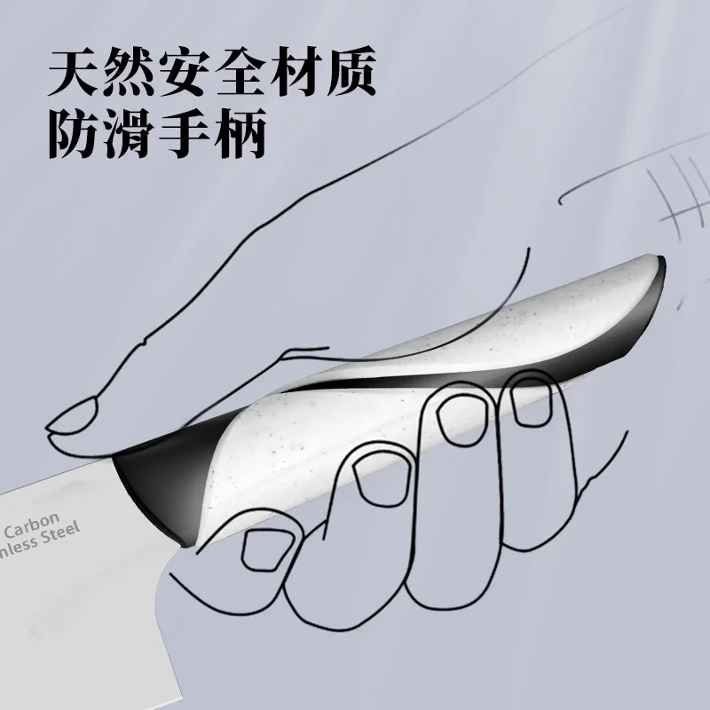 RUI High-End Chef's Knife Complementary Santoku  Knife Food Slicer Home Kitchen Knife with Steel Metal Material