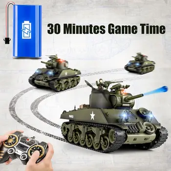 Supdex Tank Telecommande US M26, Char Militaire Miniature 1/18