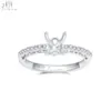 18K Solid White Gold