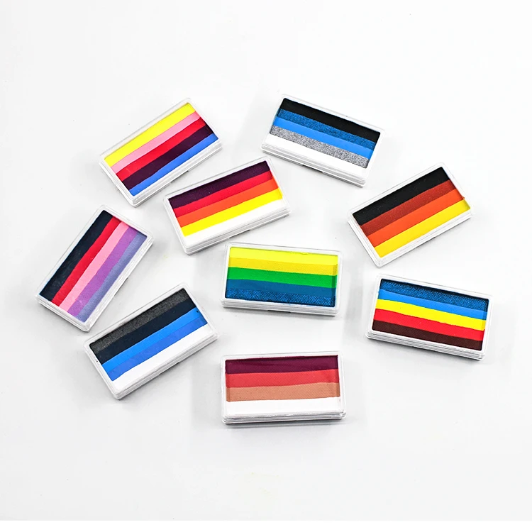 Very Popular Professional Paint for Face and Body for Kids Diy Painting Face Paints Kits Art Supplies rainbow Flag Face Paint