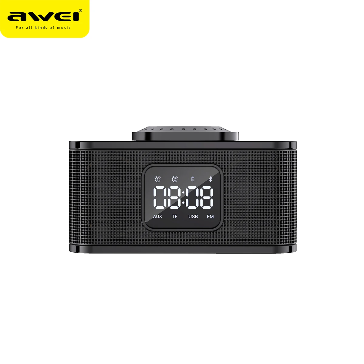 awei Y332 Multi Functional 10w Wireless Charger Power Bank Speaker