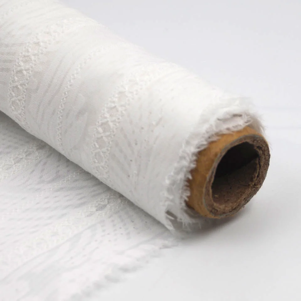 white dress material cotton Women's off white hand work modal cotton dress material - MANVAA