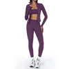 Soutien-gorge+legging+veste violet
