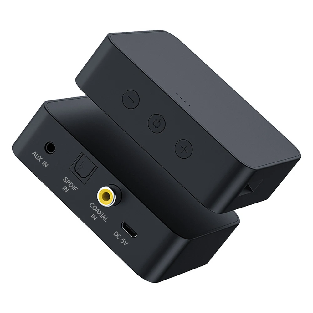 BT 5.2 Transmitter with 3.5mm AUX COAX Audio Ports Wireless Audio Transmitter for TV Home Stereo with LCD Display BT40C