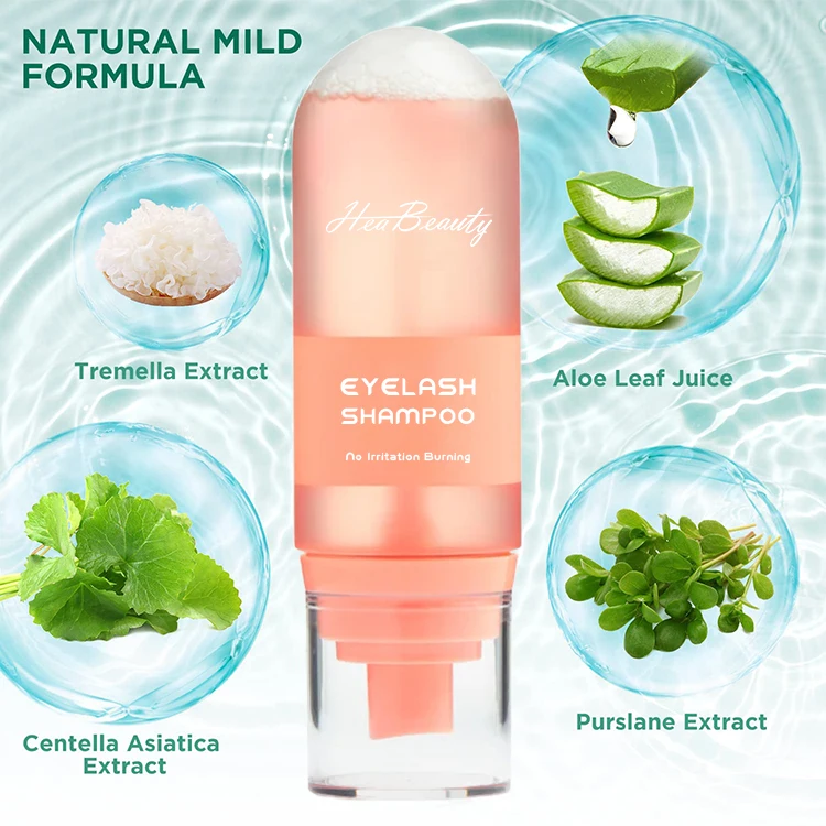 New Arrival Colorful Bubble Eye Washing Eyelash Extension Shampoo Mild