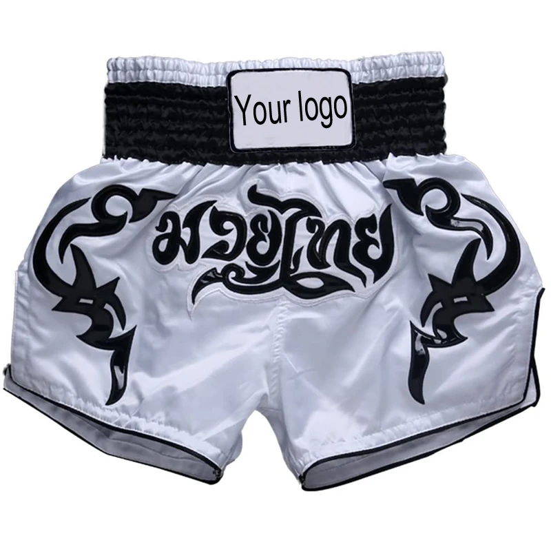 Shorts de boxe personalizados, bermudas personalizadas para homens e  mulheres, shorts de treino de competição, muay thai, logotipo personalizado