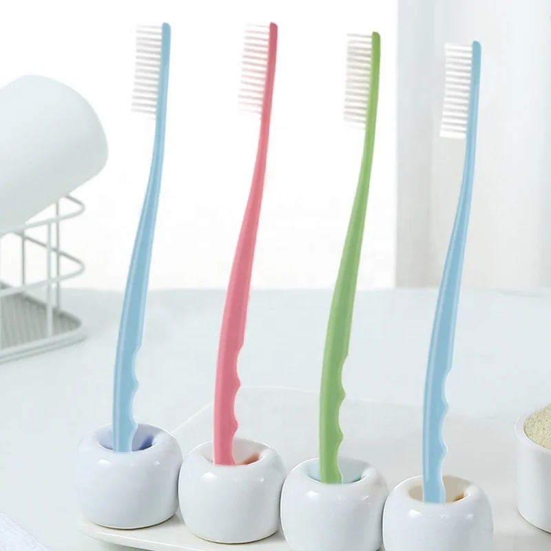Big Head Toothbrush Export to South Korea Soft PBT Bristle Korean Long Head Plastic Toothbrush
