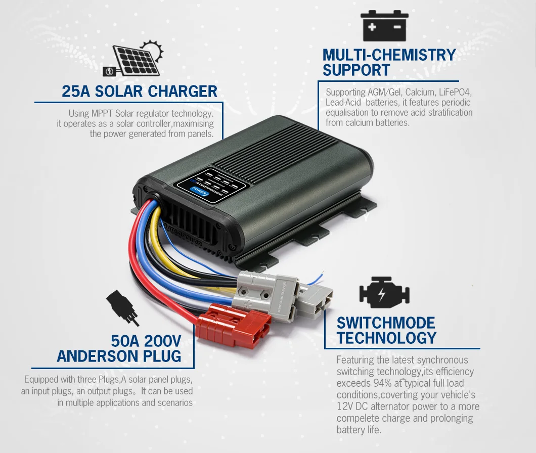 Atem Power V A Dc To Dc On Board Battery Charger For Rvs Truck Boat