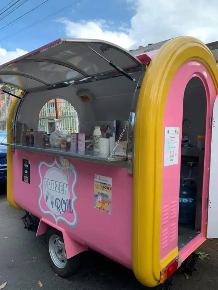 Factory Offer Fiberglass Mobile Food Truck For Sale New Model Small