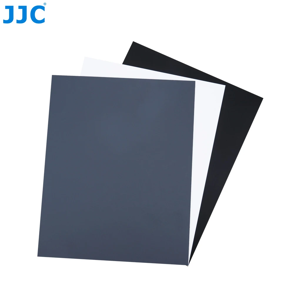 JJC Grey Card White Balance Card Set for Digital Photography with Neck Strap Color Correction Tool