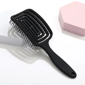 Organic Unique Detangling Brush for All Hair Types Spiral Hairbrush for Straight Curly Wet Hair