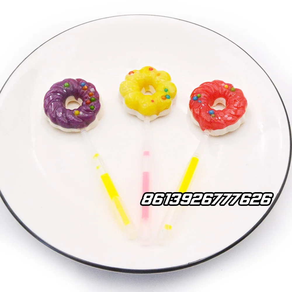 Fruit Flavour Donut Shape Fluorescence Glow Stick Lollipop