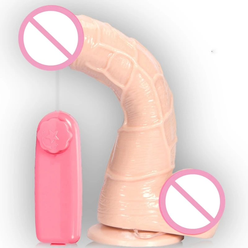 JoyPark China Supplier Realistic 7-Inch Multi-Speed Vibrating Rotation  Penis Dildo Phthalate-Free Waterproof for Women