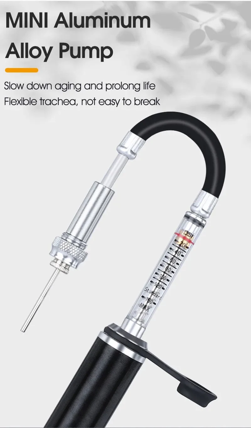 Highpressure Mini Portable Electric Bicycle Pump Aluminium Hand