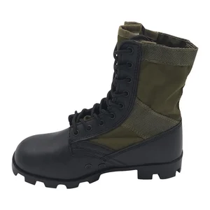 JDS High Quality Genuine Leather Waterproof Lining Non Slip Jungle Boots for Man