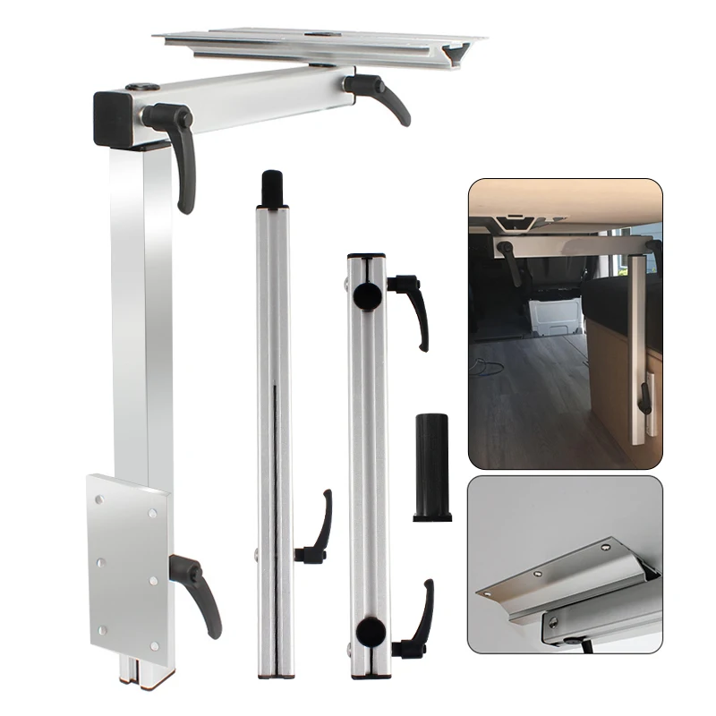 Motorhome Aluminum Alloy Folding Table Leg Dining Rotatable Height