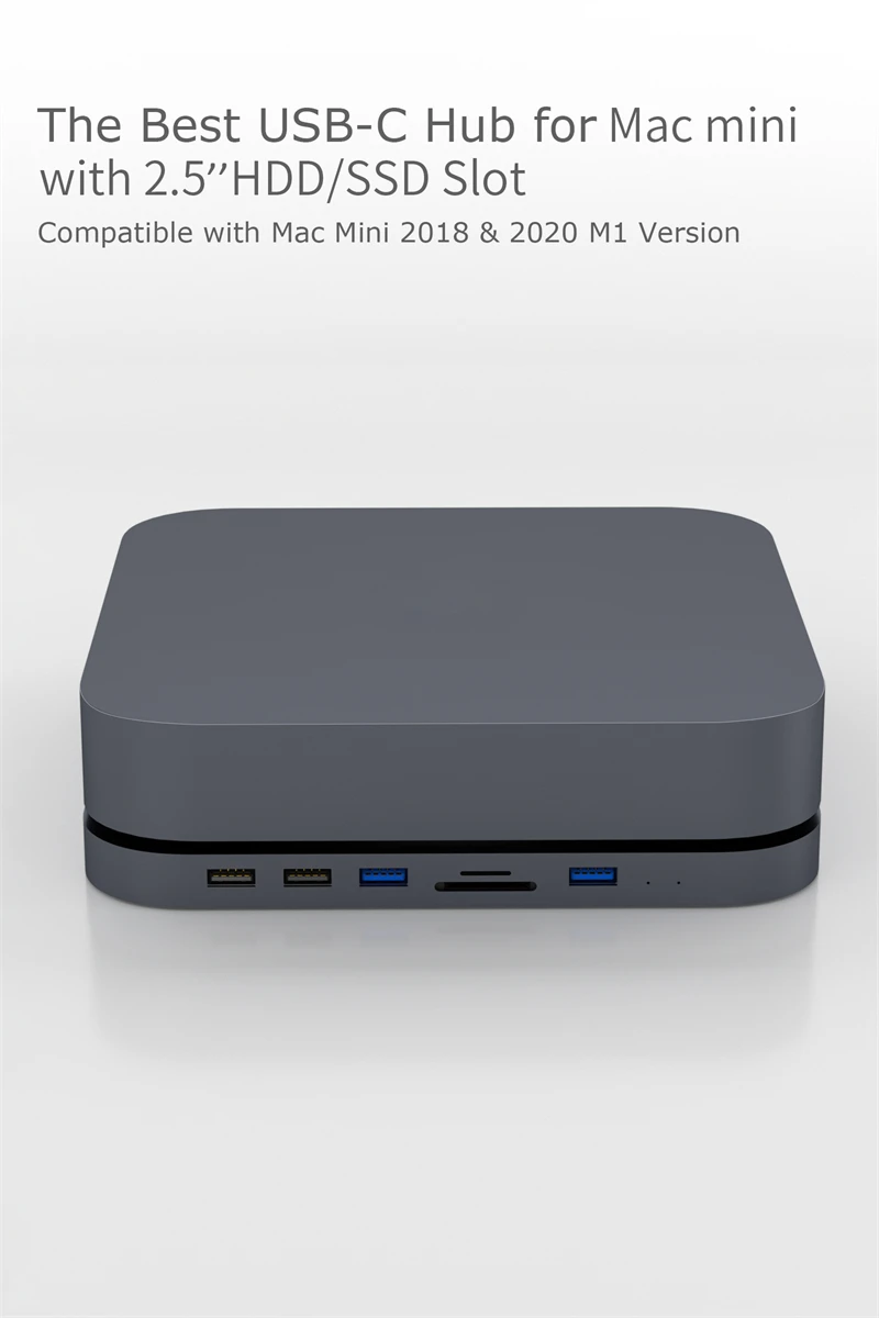 Buy Wholesale China Colorii Mc25 Hdd Enclosure Usb Hub For Mac Mini 2020 M1  Chip 2.5 Hdd Sata & Mac Mini Hub at USD 28.5