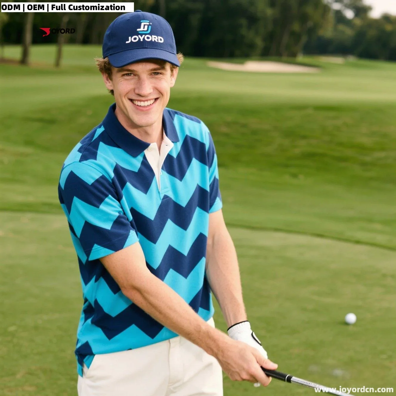Custom Neon Sublimation Printing Golf Polo Pattern Print Quick Dry Slim Fit 4 Way Stretch Golf Shirts for Men Women Poloshirts