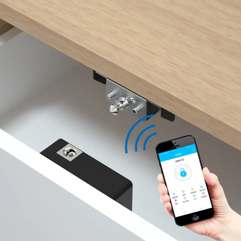 Smart TTLOCK APP Electric Cabinet Lock Invisible Hidden Cabinet Drawer Lock 125Khz RFID Card Lock