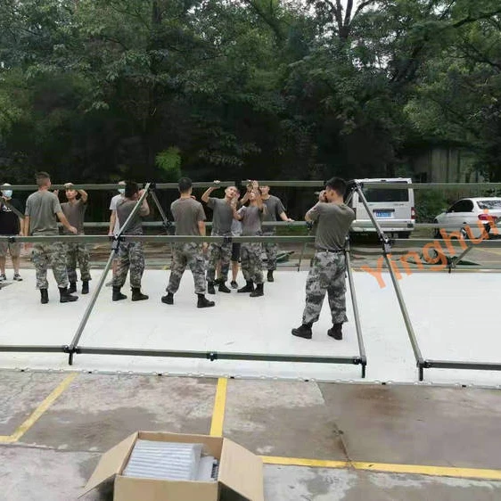 T-03 Yinghui Heavy Duty Brandsikker PP Plast Shelter Telt Gulvmåtte Græsbeskyttelsesgulv med ledningskabelkanaler