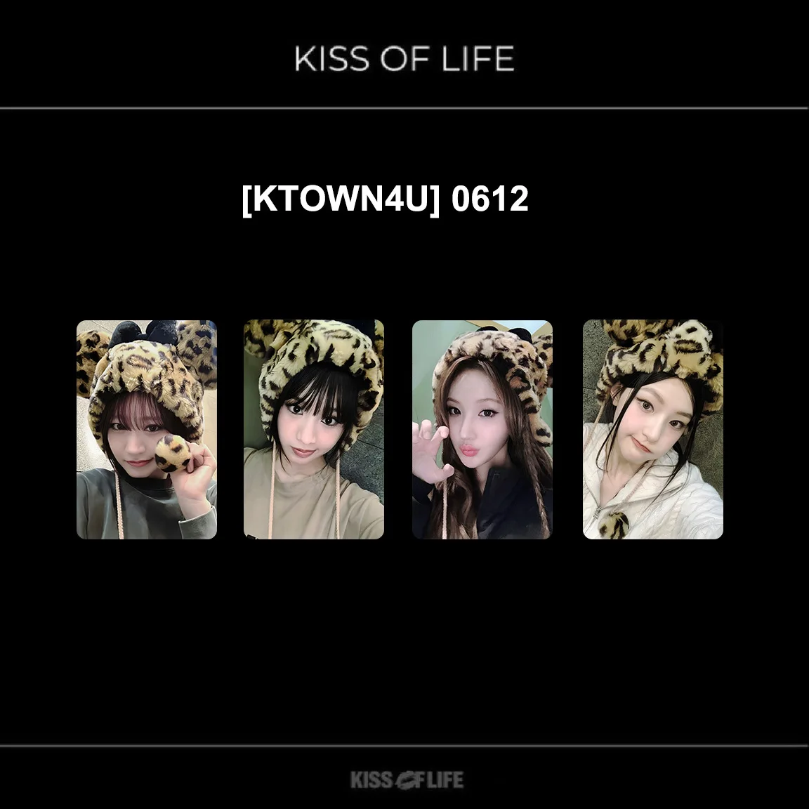 4Pcs/Set KISS of LIFE 224 New Album Kpop Photocards JULIE NATTY