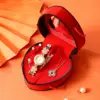 5 piece set-watch necklace earrings ring gift box-t118k-7