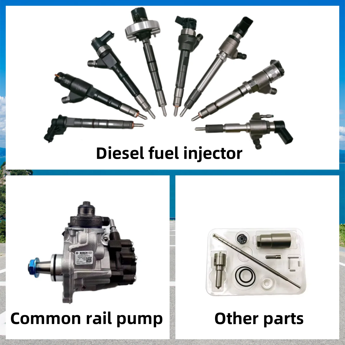 thumbnail image 2 of OEM Ford 6.7L Powerstroke Fuel Injector – 2011-2014, 0445117024 / BC3Q-9K546-AD, Blue Connector, Takeoff 2 of 4