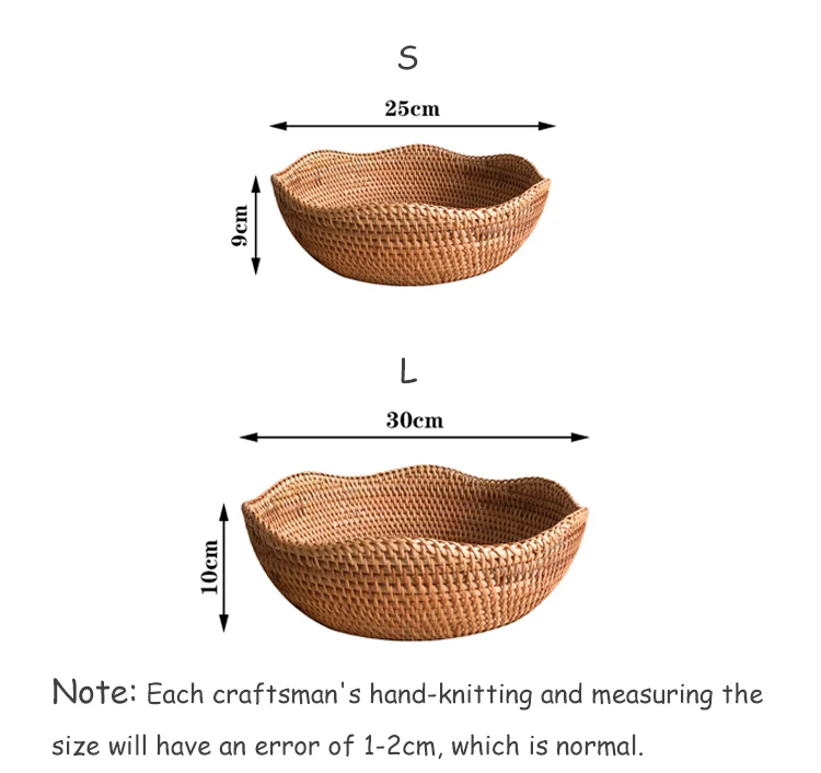 Vietnam Baskets Toy Organizer Natural Rattan Woven Vegetables Or Fruits ...